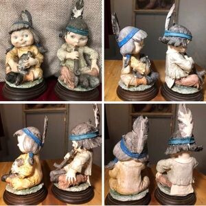 Vintage Native Figurine Set